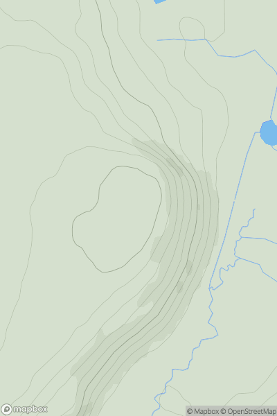 Thumbnail image for Stanley Hill [Lake District C&W] showing contour plot for surrounding peak